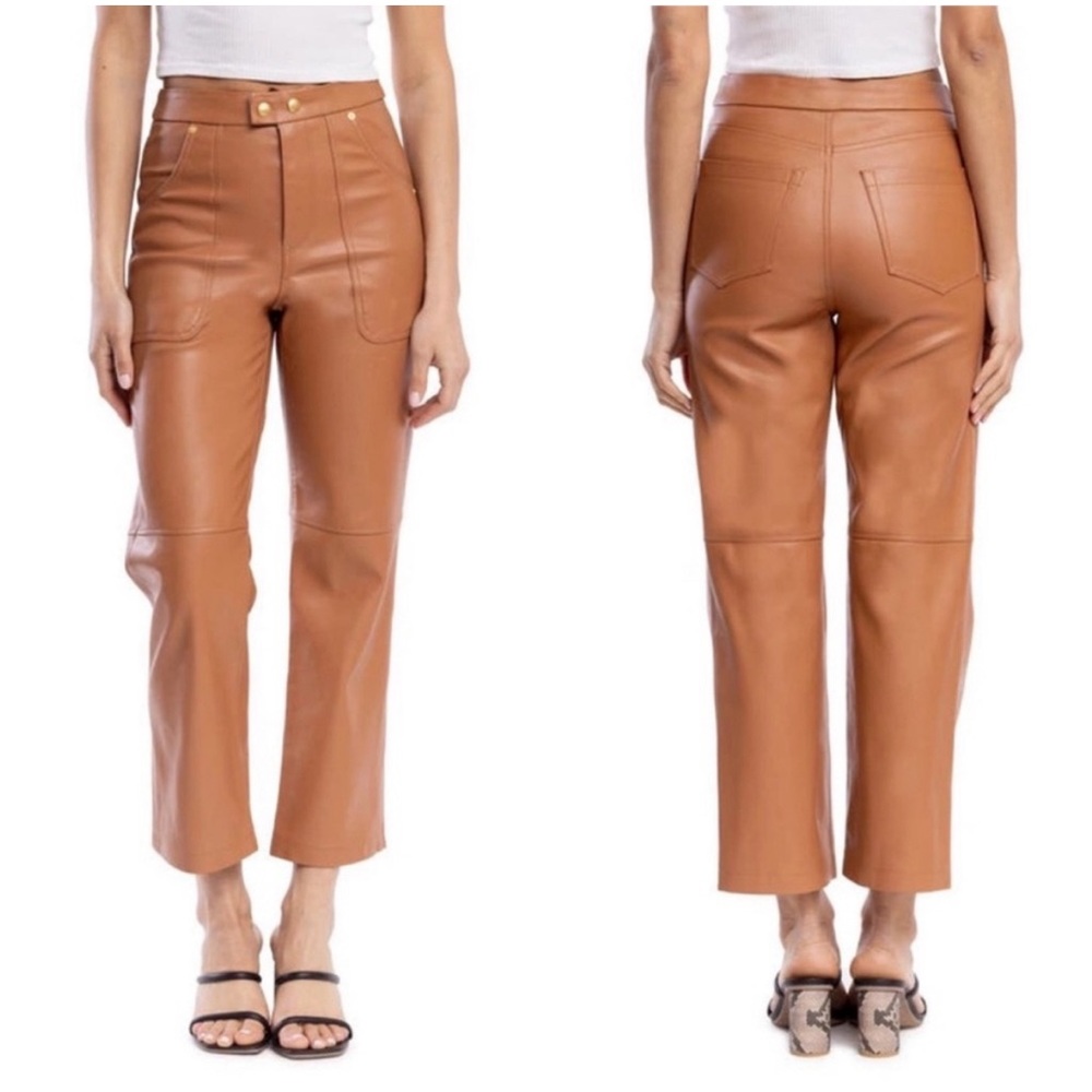 Blank NYC “The Baxter” vegan leather ribcage pants